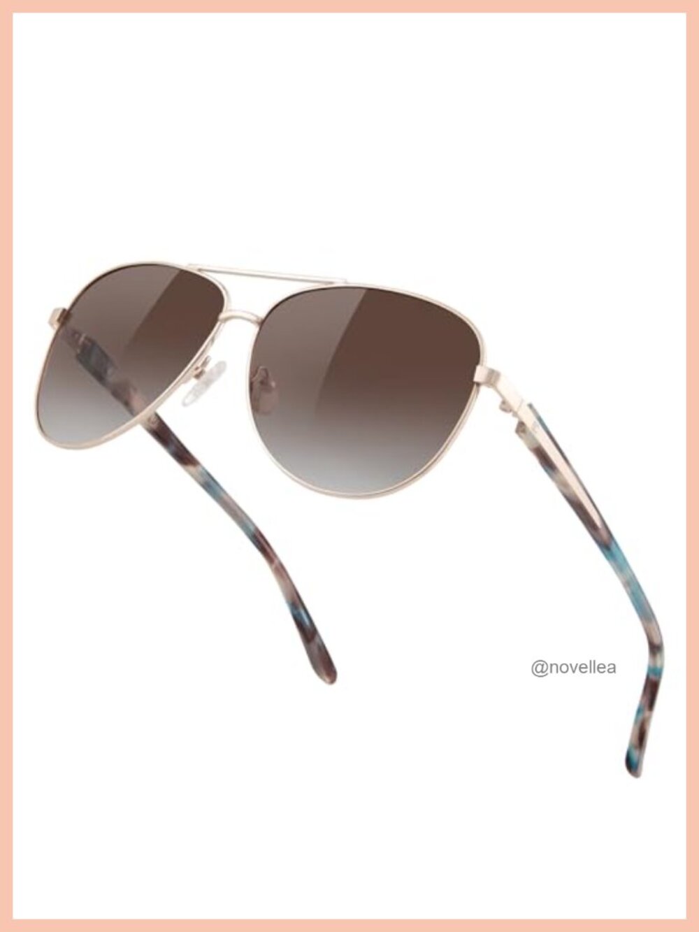 Women's Polarized Aviator Sunglasses Acetate Frame UV400 Protection Oversized